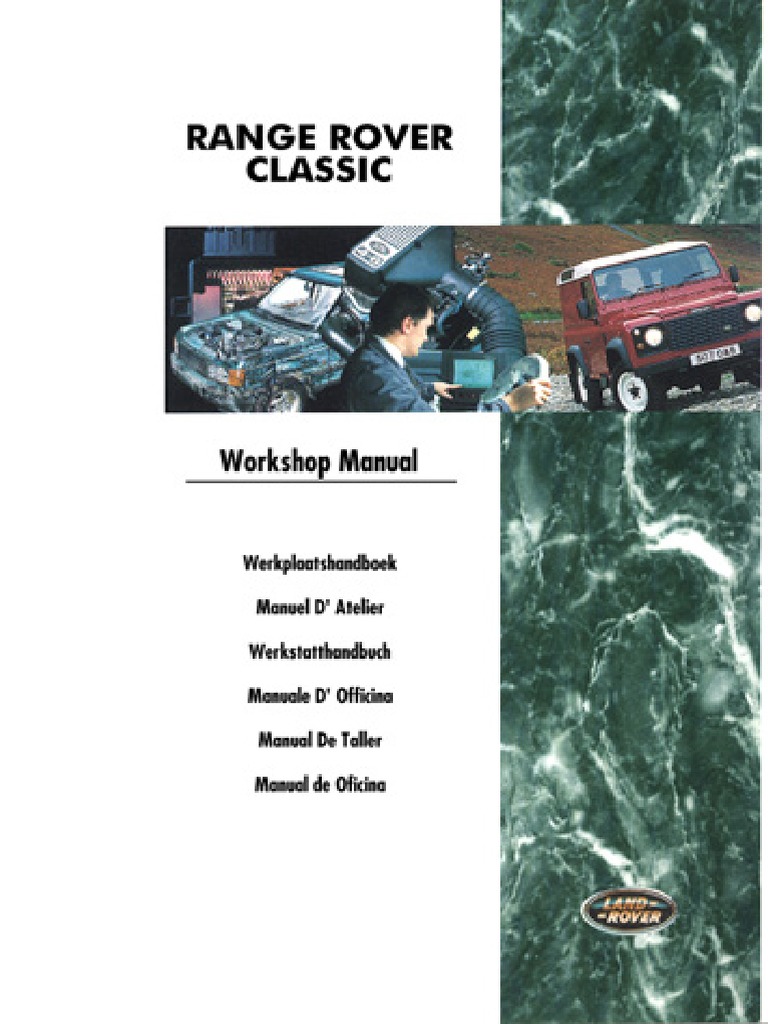 Range Rover Classic My95 - Manual de Taller PDF | PDF | Transmisión ...