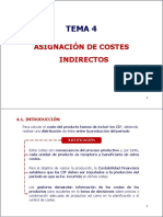 Tema 4 Asignaci N de Costes Indirectos PDF