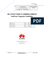 HUAWEI U9200-1V100R001C00B229 SD Card Software Upgrade Guideline PDF
