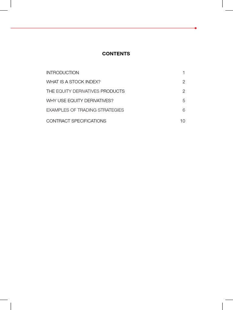 Equity Derivatives Overview | PDF | Option (Finance) | Derivative (Finance)