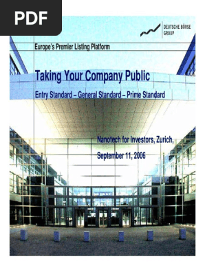 Deutsche Boerse Going Public Ipo Initial Public Offering Deutsche Borse