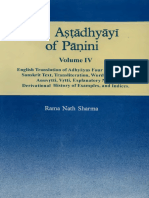 Ashtadhyayi English Commentary by Rama Nath Sharma Vol - 4