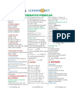 0th Maths Forumlae em - New PDF
