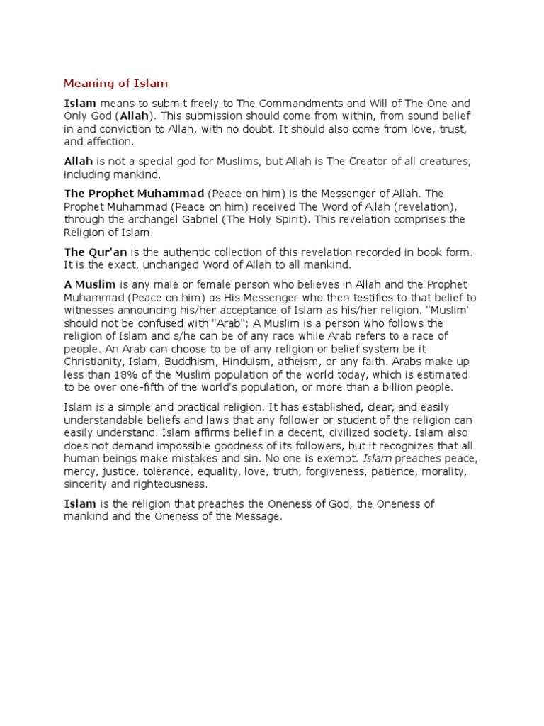 Understanding Islam for All | PDF | Philosophy | Religion & Spirituality