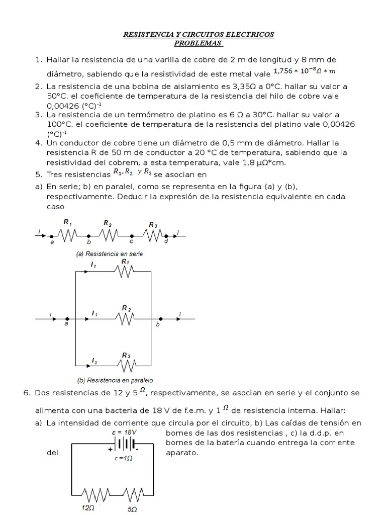 Efectos Termicos de La Corriente Eléctrica Propuestos | Descargar