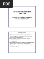 MAE563 1D Weighted Residual Method