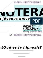 Hipnoterapia en Jóvenes Universitarios - Pedro Carranza