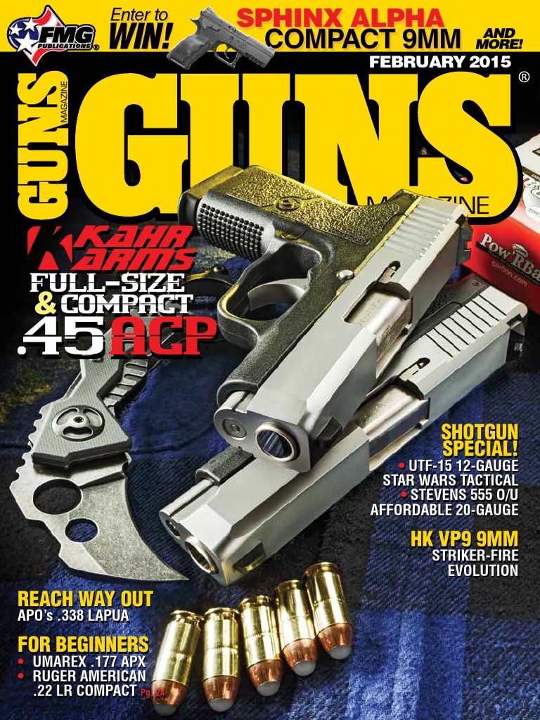 guns magazine February 2015 Firearms Projectile Weapons