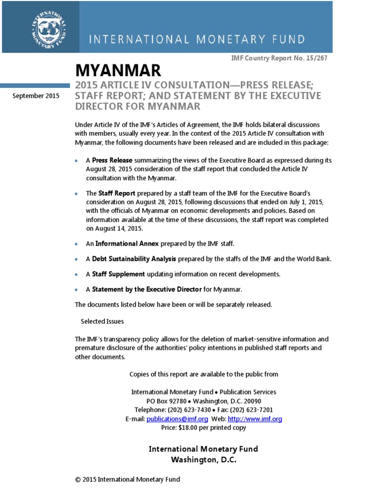 Worldbank Imf PDF | PDF | Finance & Money Management
