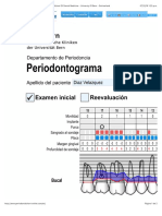 Periodontal Chart - Department of Periodontology - School of Dental Medicine - Universiy of Bern - Switzerland
