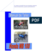 Honda MB 100 Manual de Taller