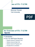 An Overview of ITU - T G.709: Monowar Hossain York University