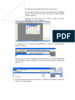 Pasos Para Enlazar Una Base de Datos Con Visual