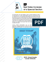 Best Sales Increase of A Special Section: 2015: Grad Guide Cover Artwork