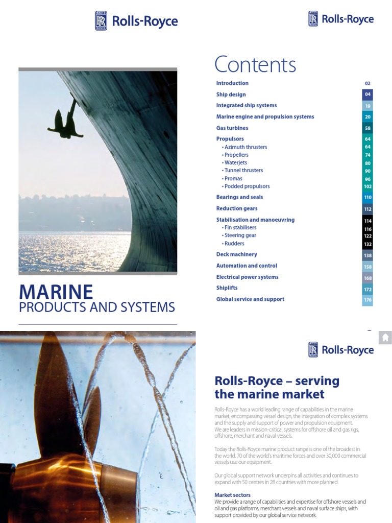 Marine Products Systems Catalogue PDF Marine Propulsion Ships