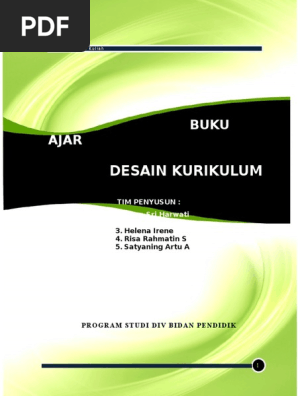 Buku Ajar Desain Kurikulum Pdf