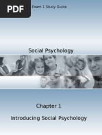 Social Psychology Exam 1 Study Guide