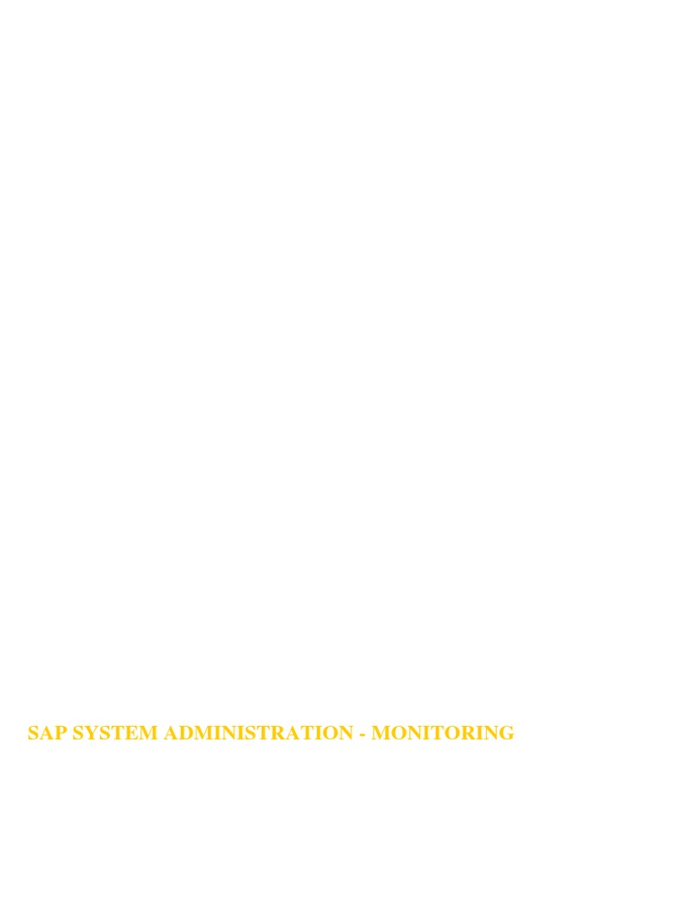 SAP Admin & Monitoring Essentials | PDF | Sap Se | Computing