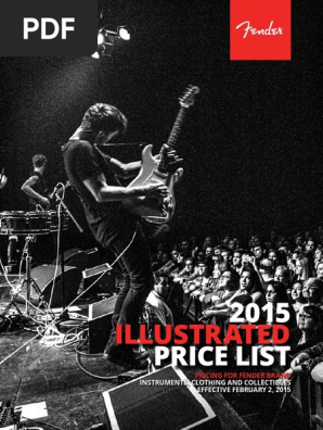 2015 Fender Illustrated Price List
