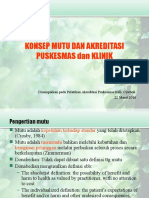 Konsep Mutu Dan Akreditasi Puskesmas