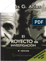 El Proyecto de Investigación. Fidias Arias. Sexta Edición PDF