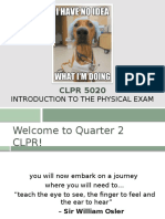 5aa - Intro To Physical Examination and Diagnosis (1 - Intro - To - PE - and - DX)