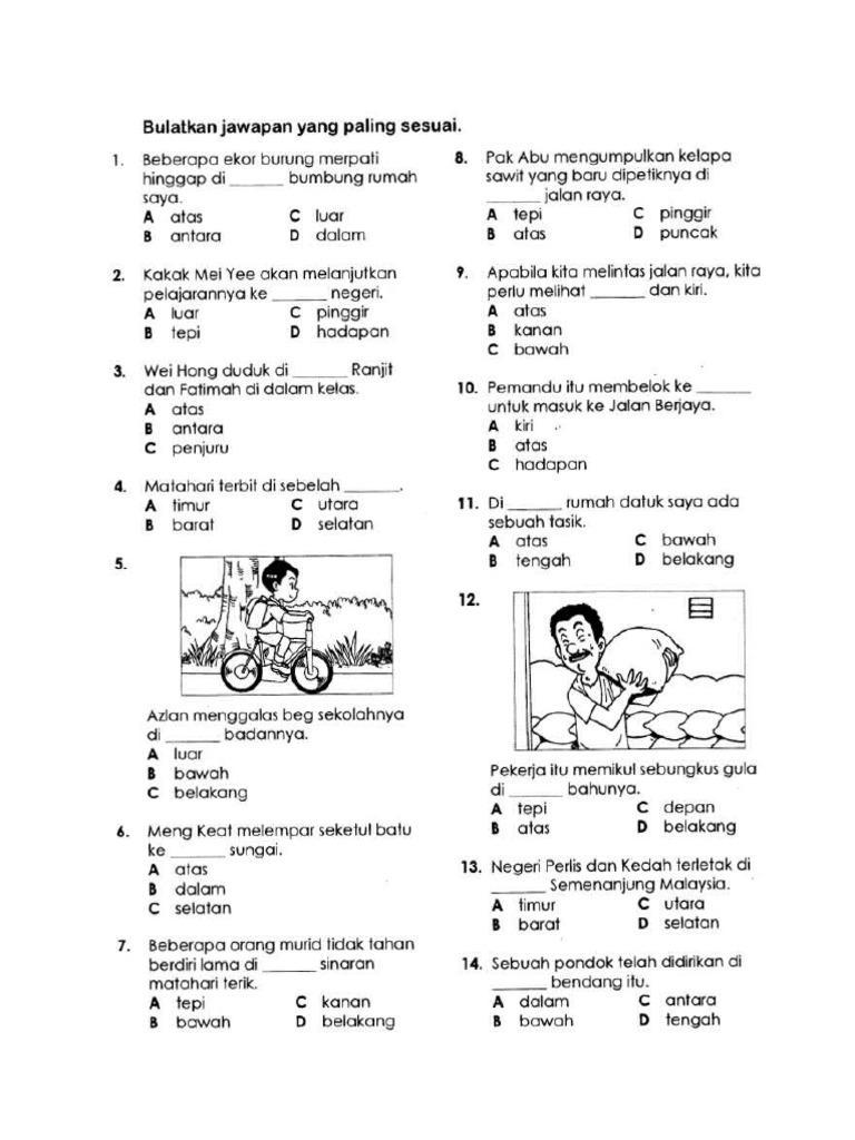 Latihan Kata Arah Pdf