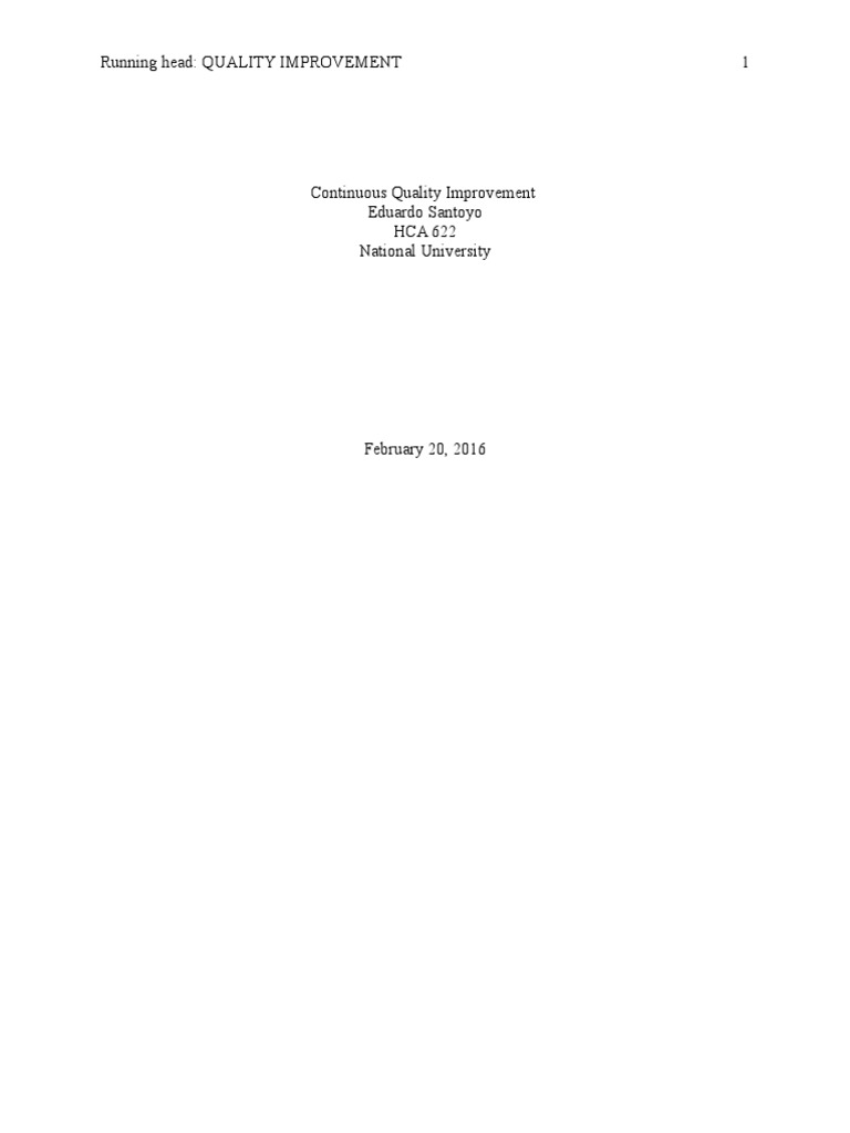 Healthcare Quality Improvement Strategies | PDF | Patient | Health Care