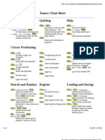 Emacs Cheat Sheet