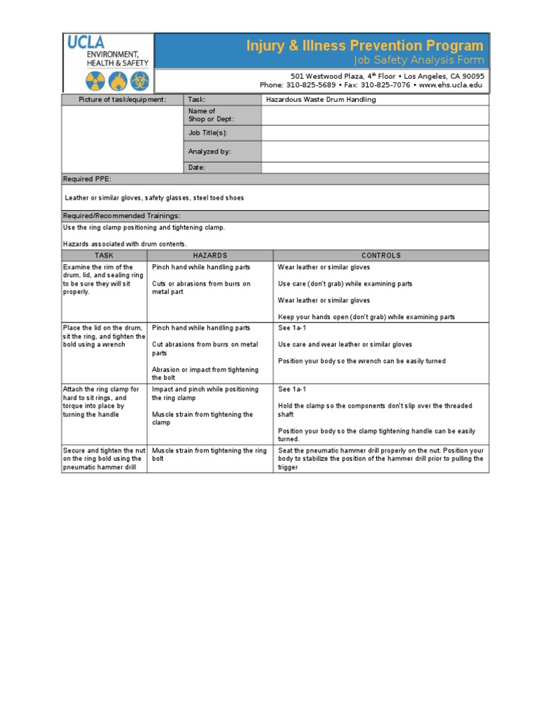 Hazardous Waste Drum Handling Glove Nut (Hardware)