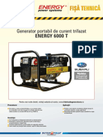 Generator de Curent Trifazic Energy 6000 T