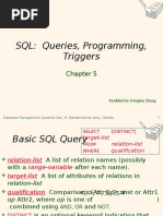 SQL: Queries, Programming, Triggers: Modified by Donghui Zhang