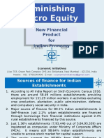 Diminishing Micro Equity for Indian Economy