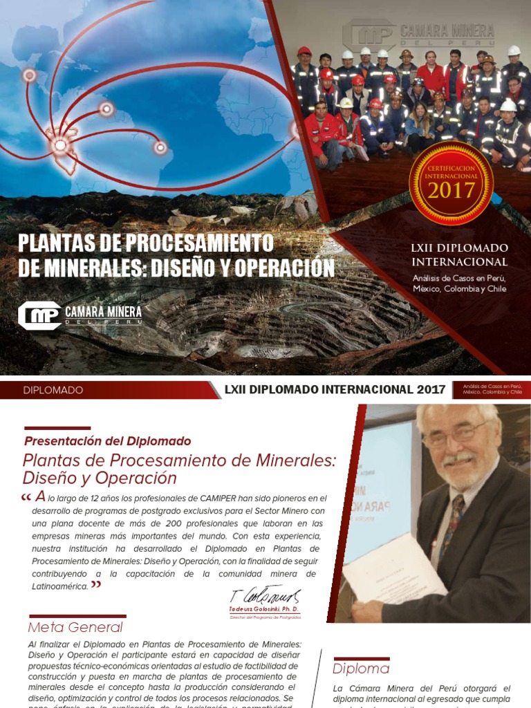 Plantas de Procesamiento de Minerales Diseno y Operacion | PDF ...