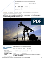 Cómo Se Manejan Mejor Las Empresas Petroleras