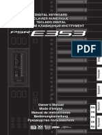 Yamaha PSR-E353 - Mode d'Emploi