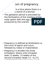 Definition of Pregnancy