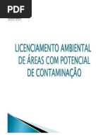 Licenciamento Ambiental Municipal de Áreas Com Potencial de Contaminação