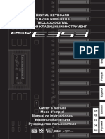 Yamaha PSR-E353 - Manual de Instrucciones