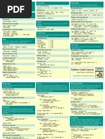 Beginners Python Cheat Sheet PCC All