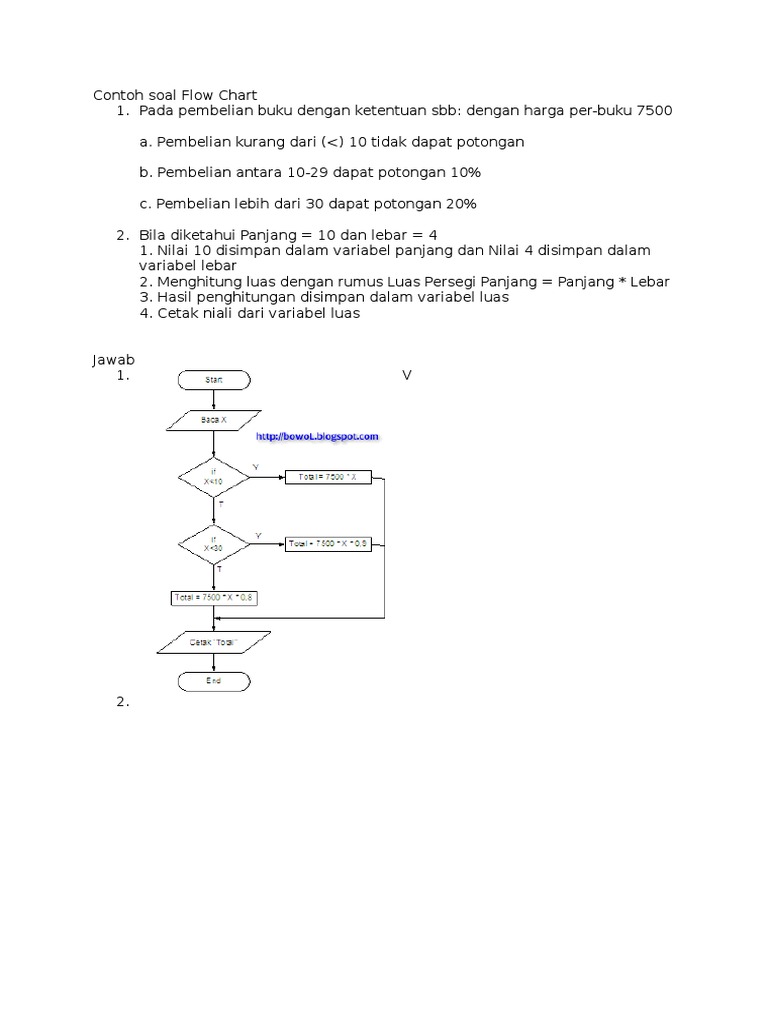 Contoh Soal Flow Chart | PDF