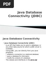 Java Database Connectivity (JDBC)