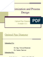 Optimization and Process Design: Optimal Pipe Diameter Example 12.1