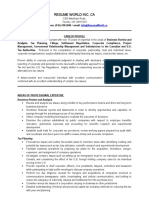 Resume Sample Financial Functional.doc