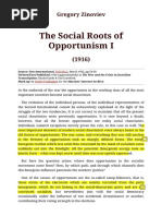 Gregory Zinoviev_ the Social Roots of Opportunism 1 (1916)