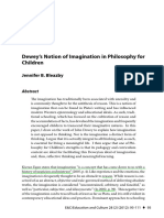 Article - Dewey' S Notion of Imagination in Philosophy For Children
