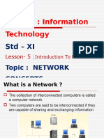 Subject: Information Technology: STD - XI