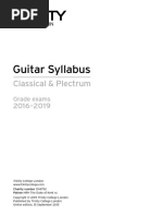 Guitar Syllabus 2016-19