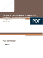 The Role of Lung Ultrasound in Diagnosis of Respiratory Distress Syndrome in Newborn Infants