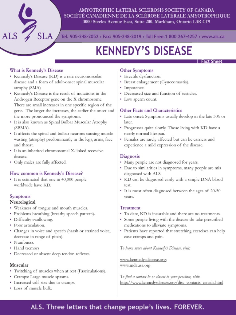 Kennedy's Disease Amyotrophic Lateral Sclerosis Musculoskeletal System